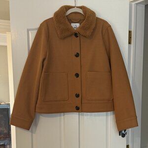 Sam Edelman Jacket with Faux Shearling Collar